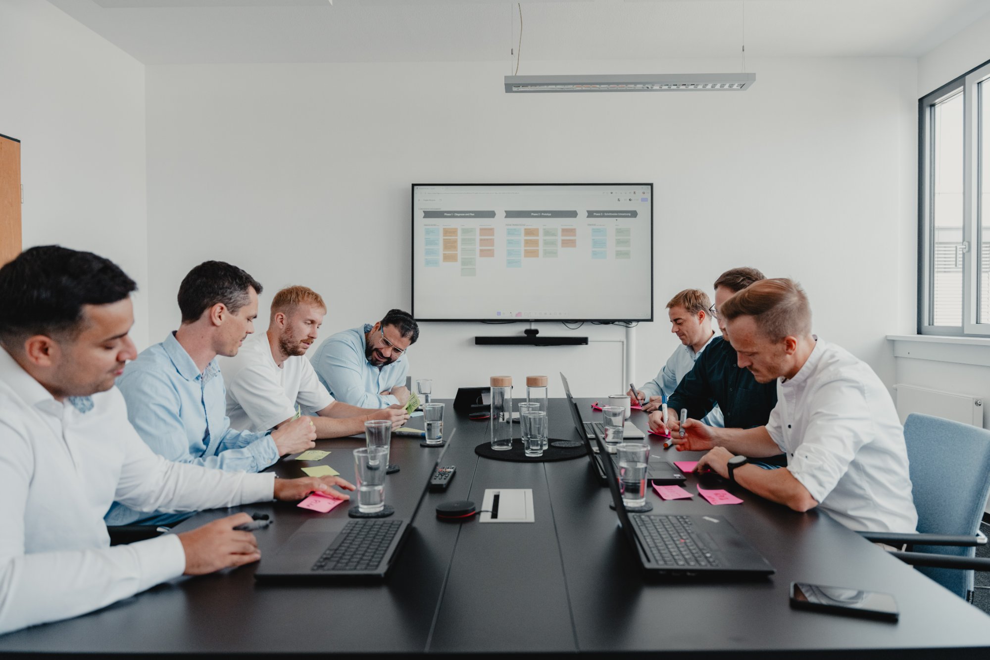 L-One team in a workshop