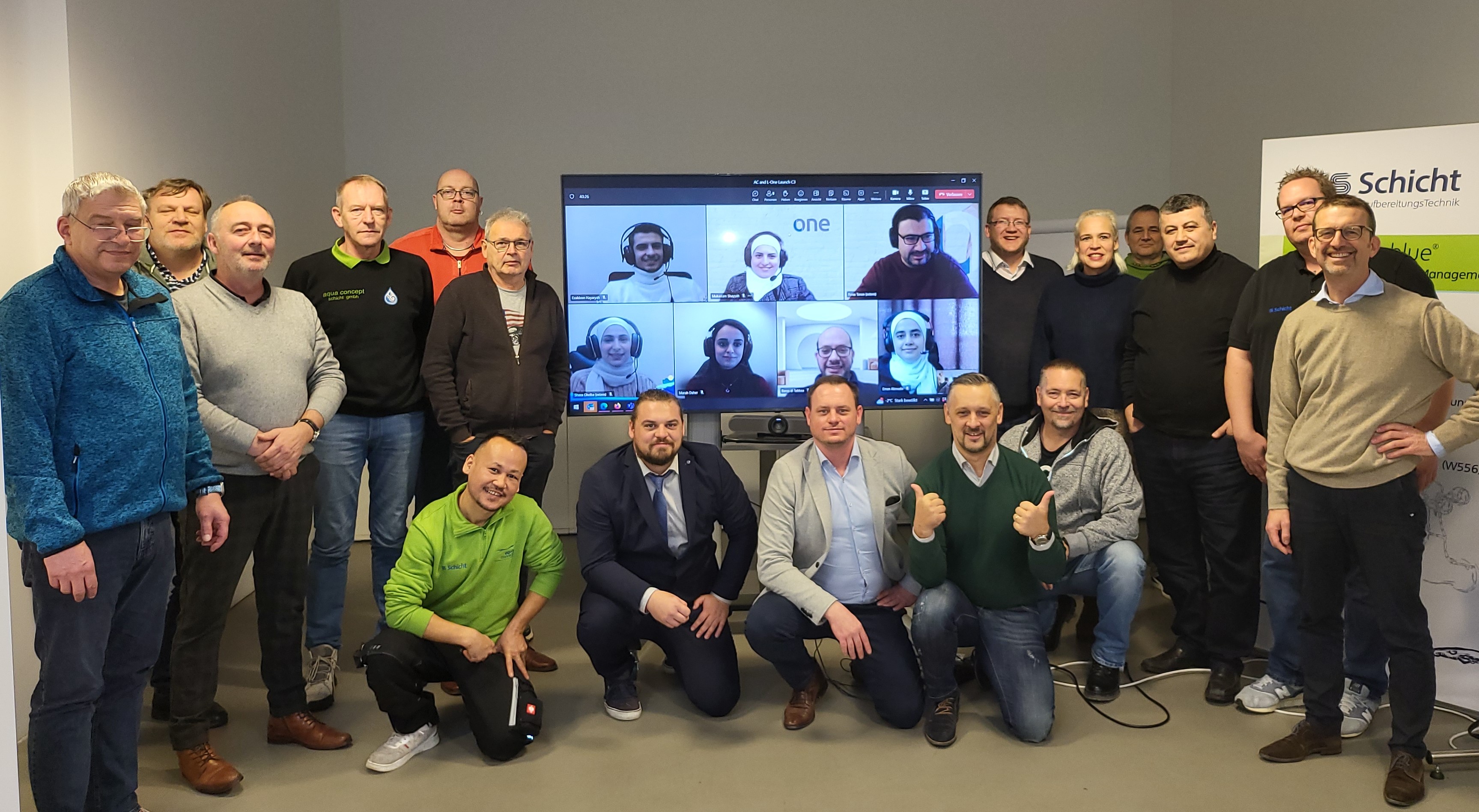 Teams von AQUA-CONCEPT und L-One Systems
